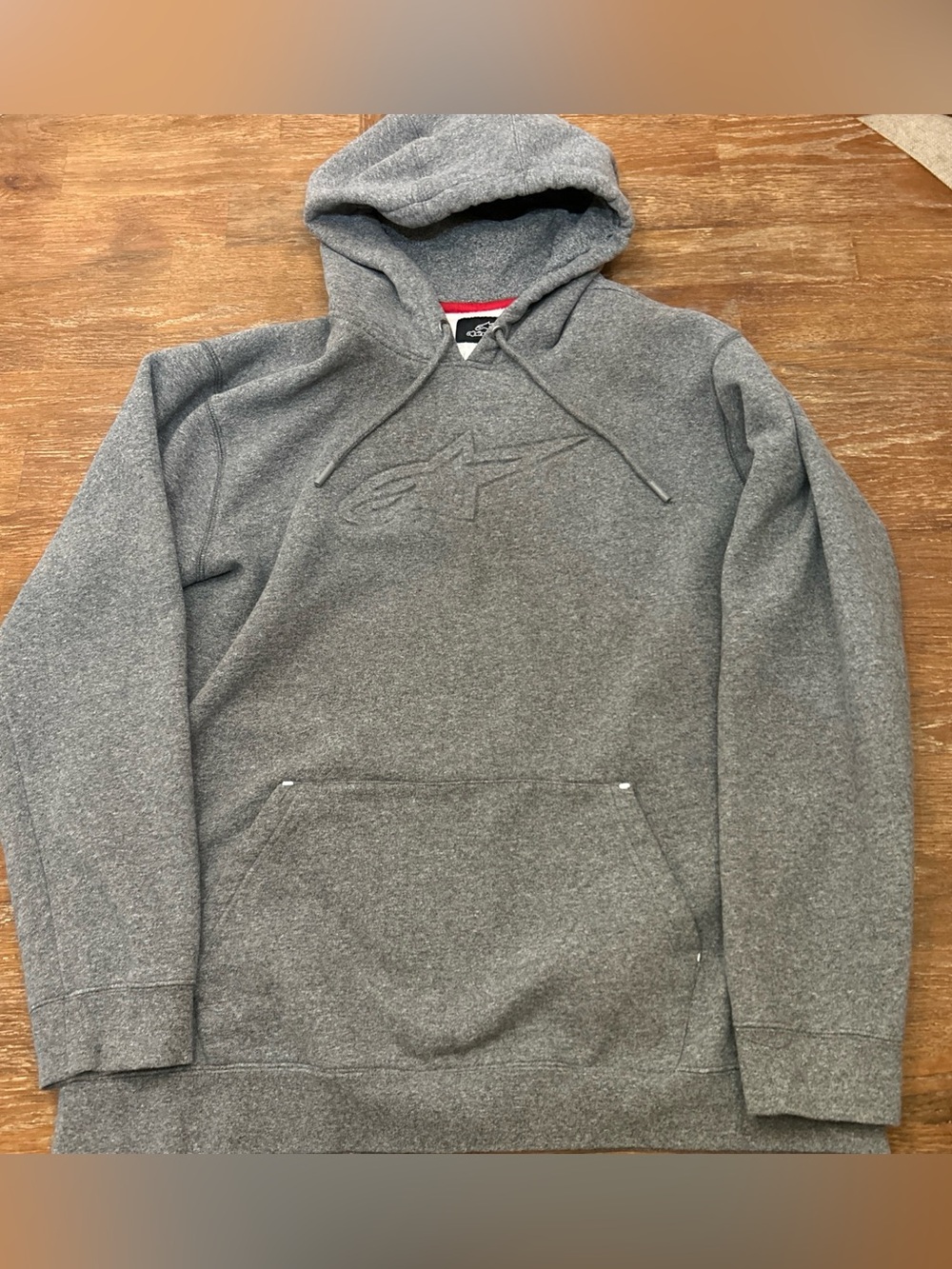Alpinestars Astars Authority Hoodie Pullover Fleece Gray Men's XXL